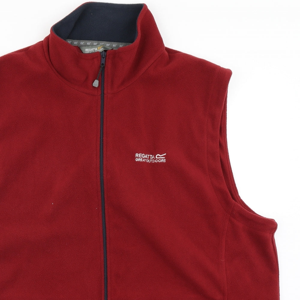 Regatta Mens Red  Fleece Gilet Jacket Size 2XL