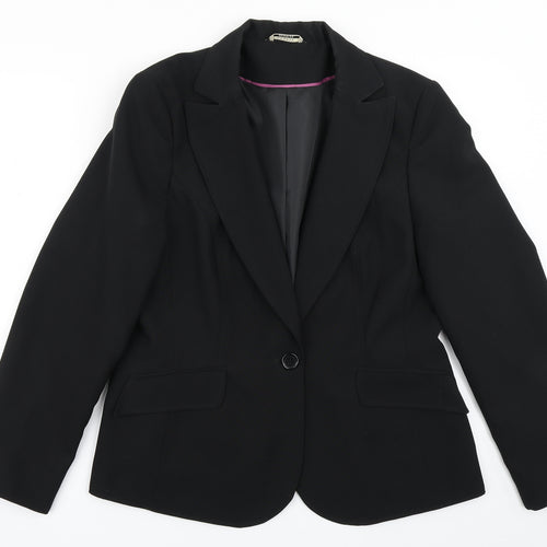 George Womens Black   Jacket Blazer Size 16