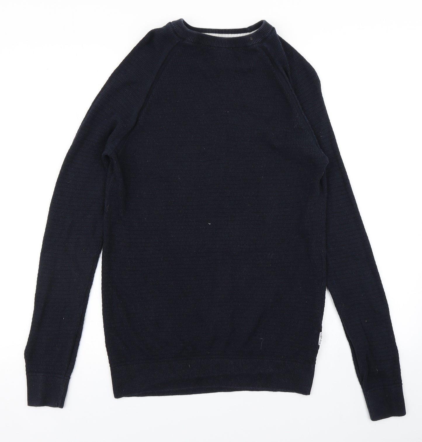 Peter Werth Mens Blue  Knit Pullover Jumper Size S