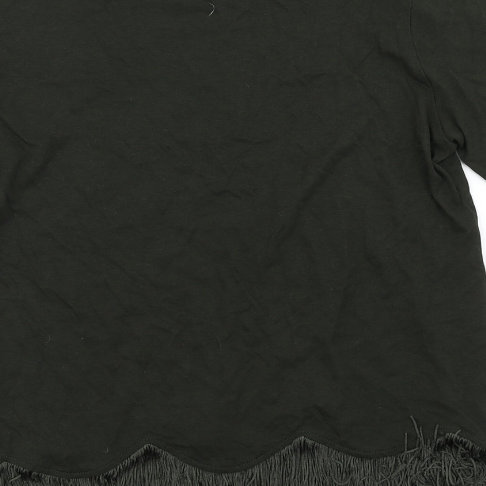 Topshop Womens Green   Basic T-Shirt Size 8