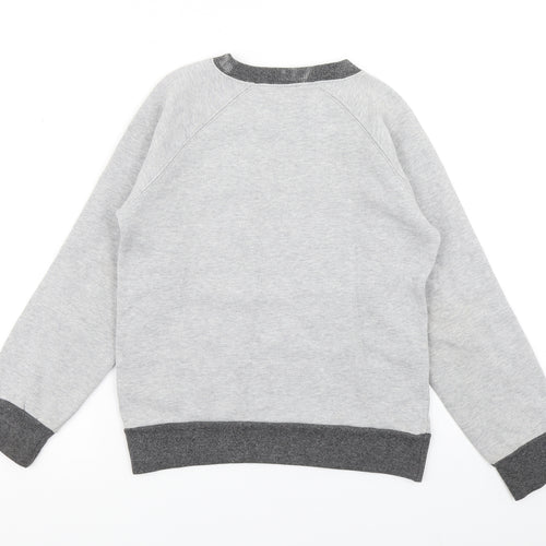 Baci & Abbracci Boys Grey Colourblock  Pullover Sweatshirt Size S