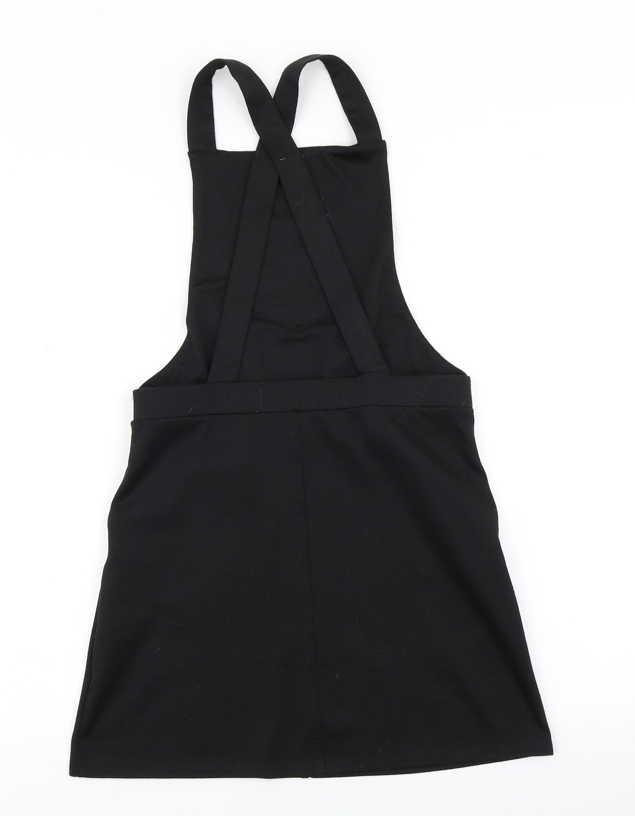 YD Girls Black   Pinafore/Dungaree Dress  Size 12-13 Years