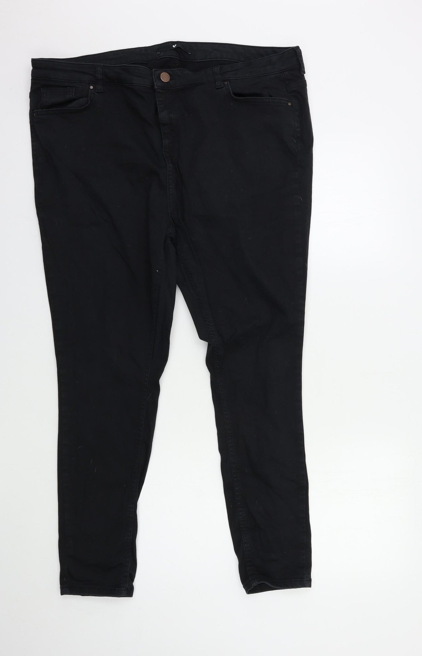 Very Womens Black  Denim Skinny Jeans Size 22 L27 in