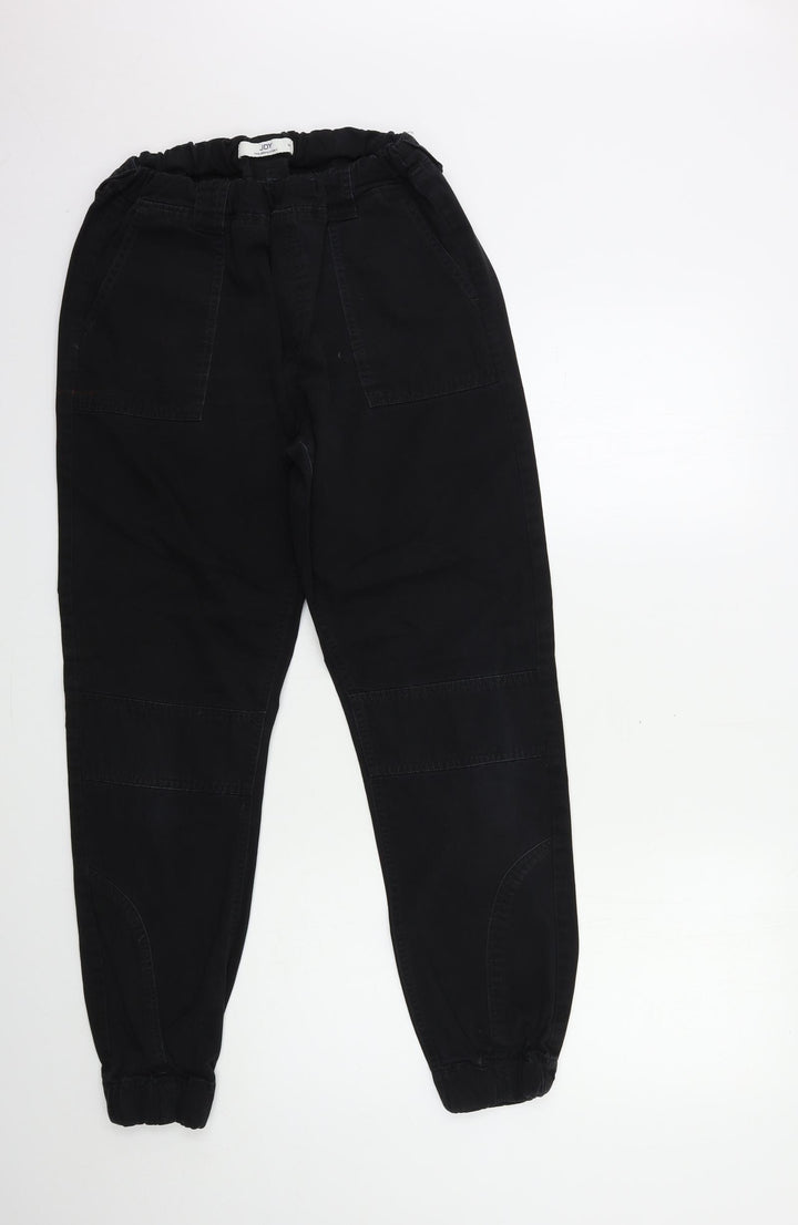 JDY Womens Black Denim Tapered Jeans Size 10 L28 in