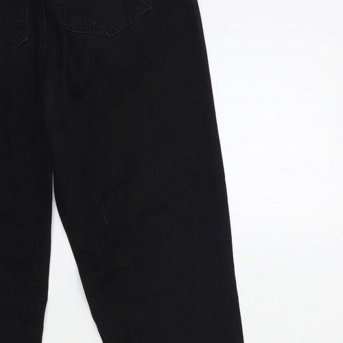 JDY Womens Black  Denim Tapered Jeans Size 10 L28 in
