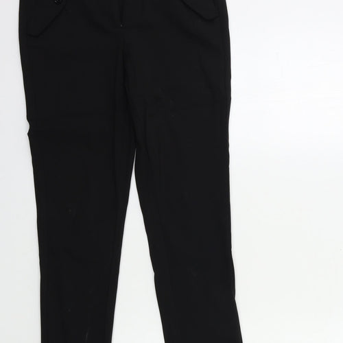 H&M Womens Black   Trousers  Size 8 L28 in