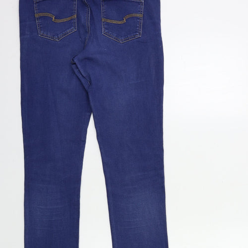 TU Womens Blue  Denim Straight Jeans Size 12 L28 in