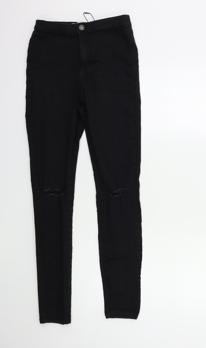 Denim & Co. Womens Black  Denim Skinny Jeans Size 10 L30 in