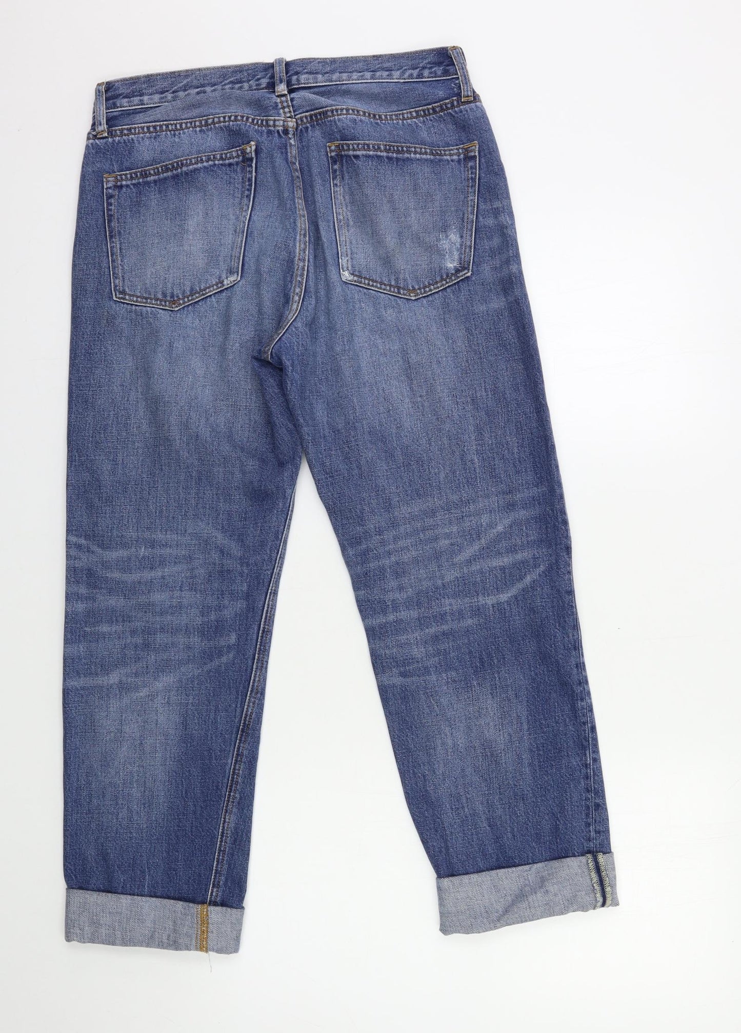 Gap Womens Blue  Denim Mom Jeans Size 27 in L25 in