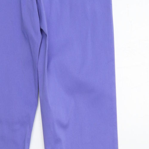 ROXI Womens Purple   Chino Trousers Size 28 in L31 in