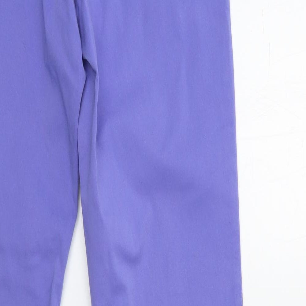 ROXI Womens Purple   Chino Trousers Size 28 in L31 in