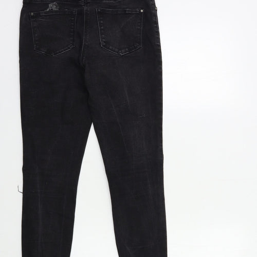 Matalan Womens Black  Denim Skinny Jeans Size 10 L28 in