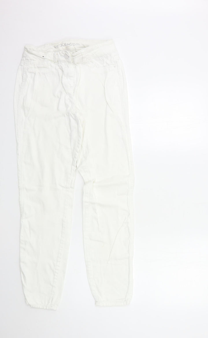 NEXT Womens White  Denim Skinny Jeans Size 12 L29 in