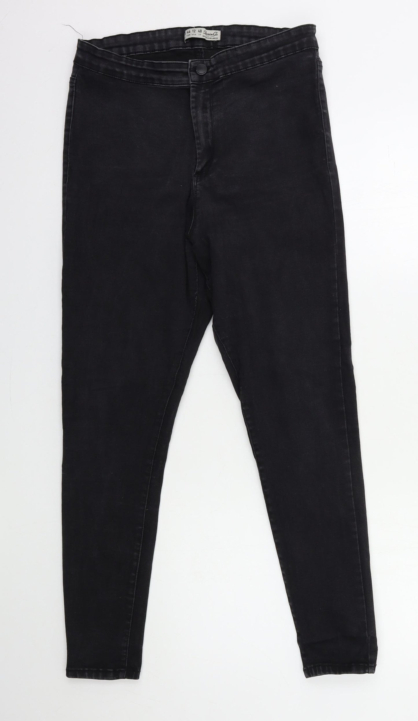 Denim & Co. Womens Black  Denim Skinny Jeans Size 8 L26 in