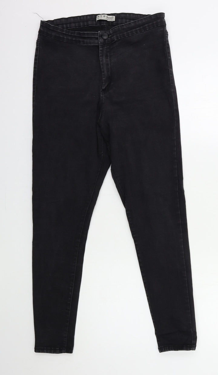 Denim & Co. Womens Black  Denim Skinny Jeans Size 8 L26 in
