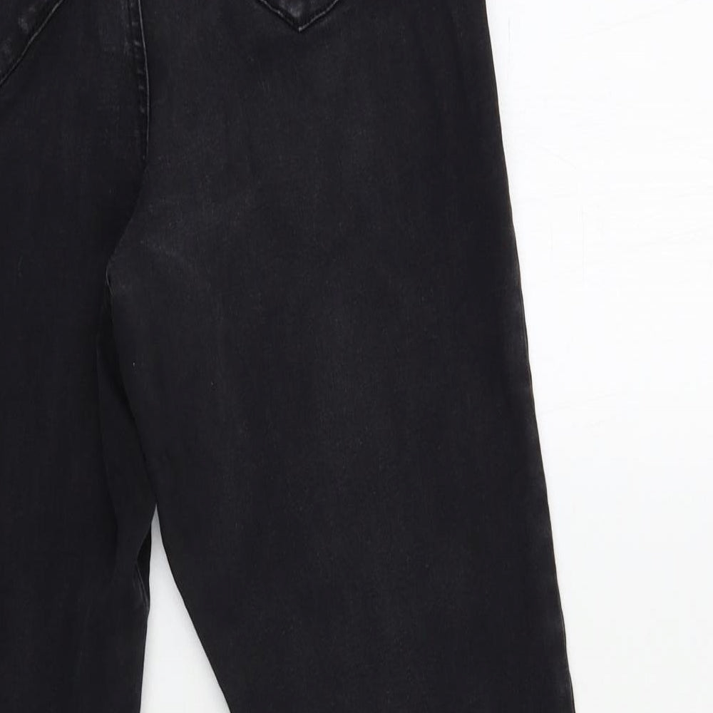 Denim & Co. Womens Black  Denim Skinny Jeans Size 8 L26 in