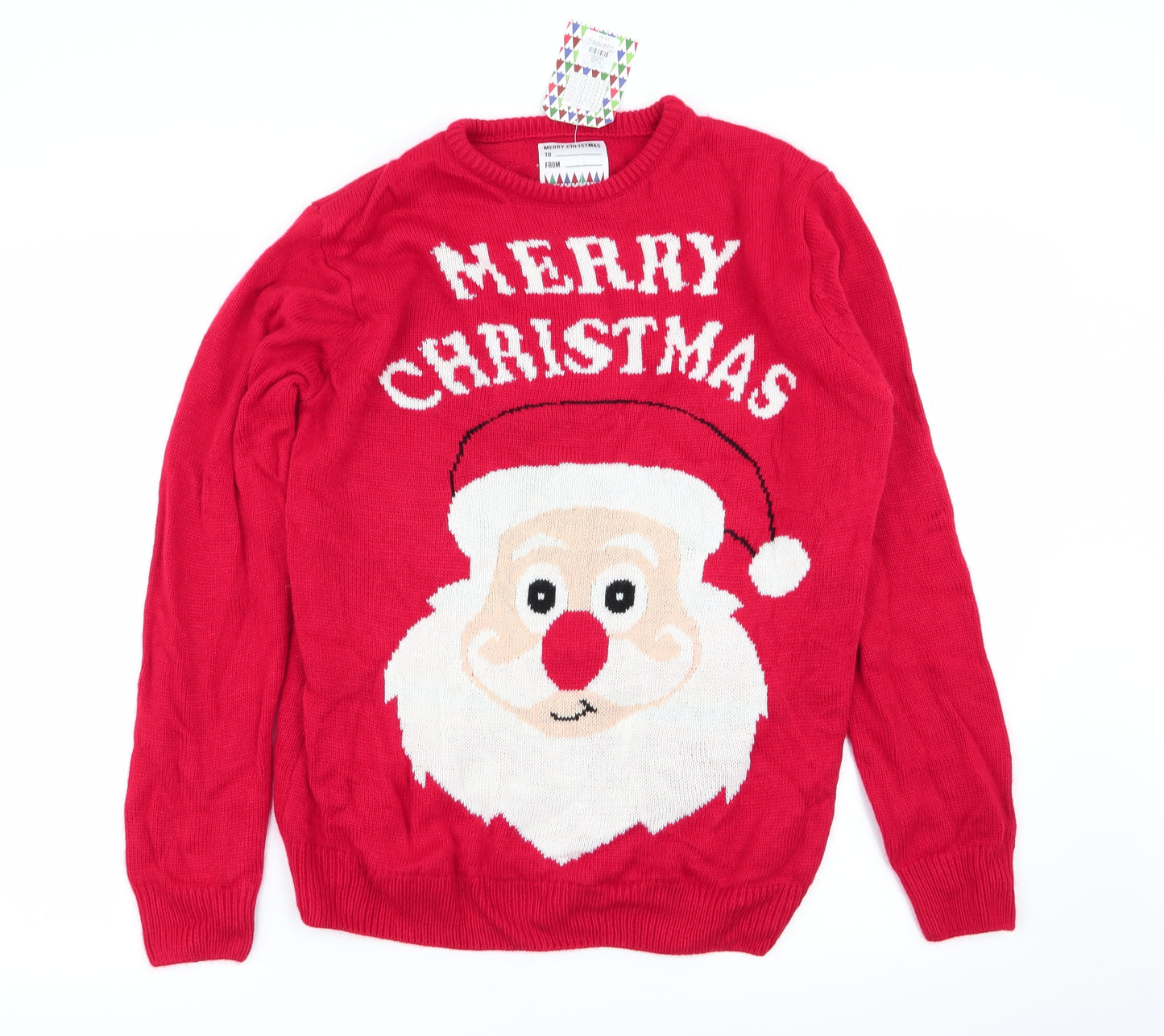 Primark Mens Red   Pullover Jumper Size M  - CHRISMTAS