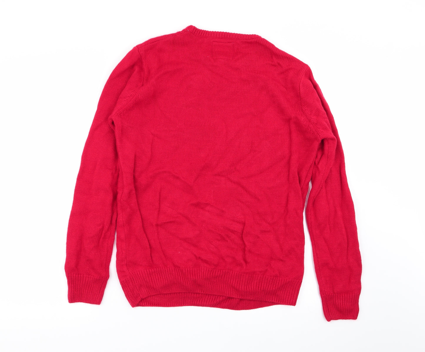 Primark Mens Red   Pullover Jumper Size M  - CHRISMTAS