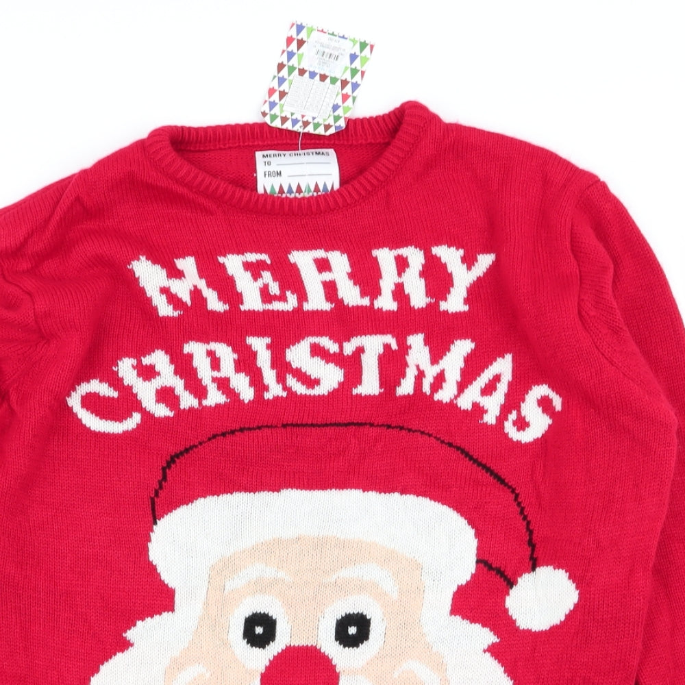 Primark Mens Red   Pullover Jumper Size M  - CHRISMTAS