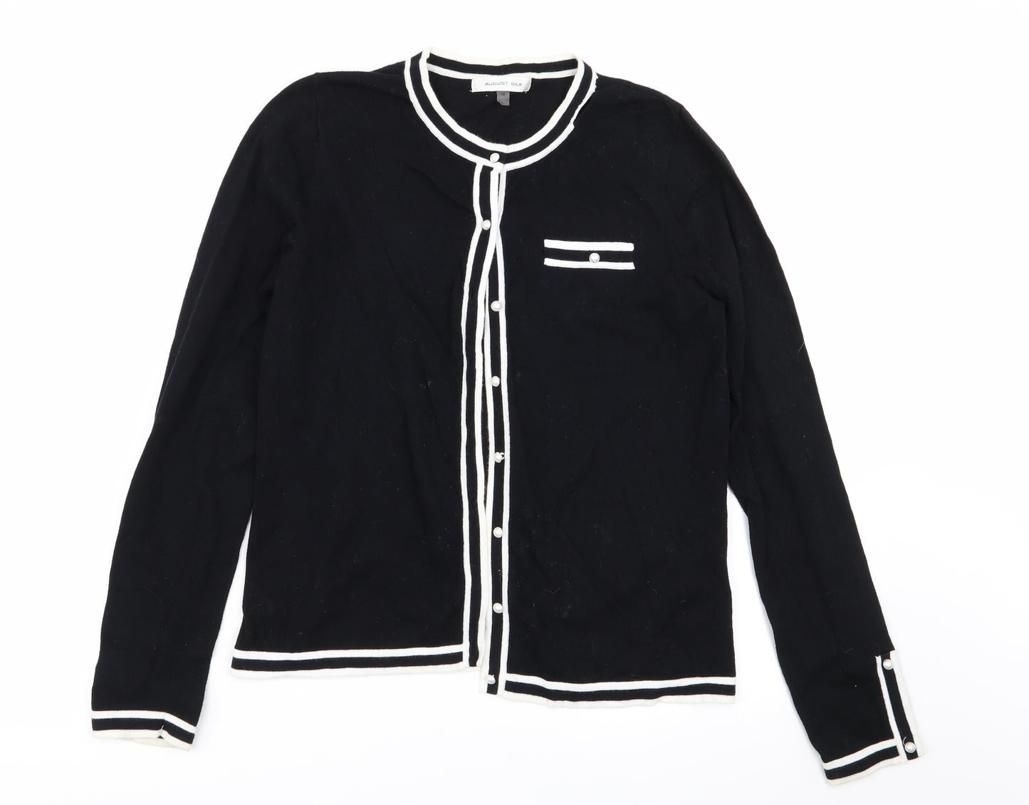August Silk Womens Black   Cardigan Jumper Size M