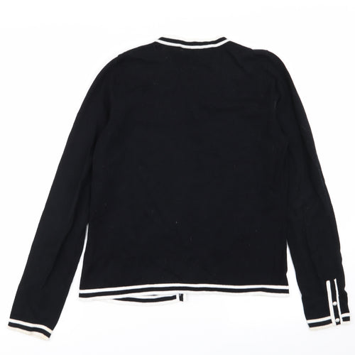 August Silk Womens Black   Cardigan Jumper Size M