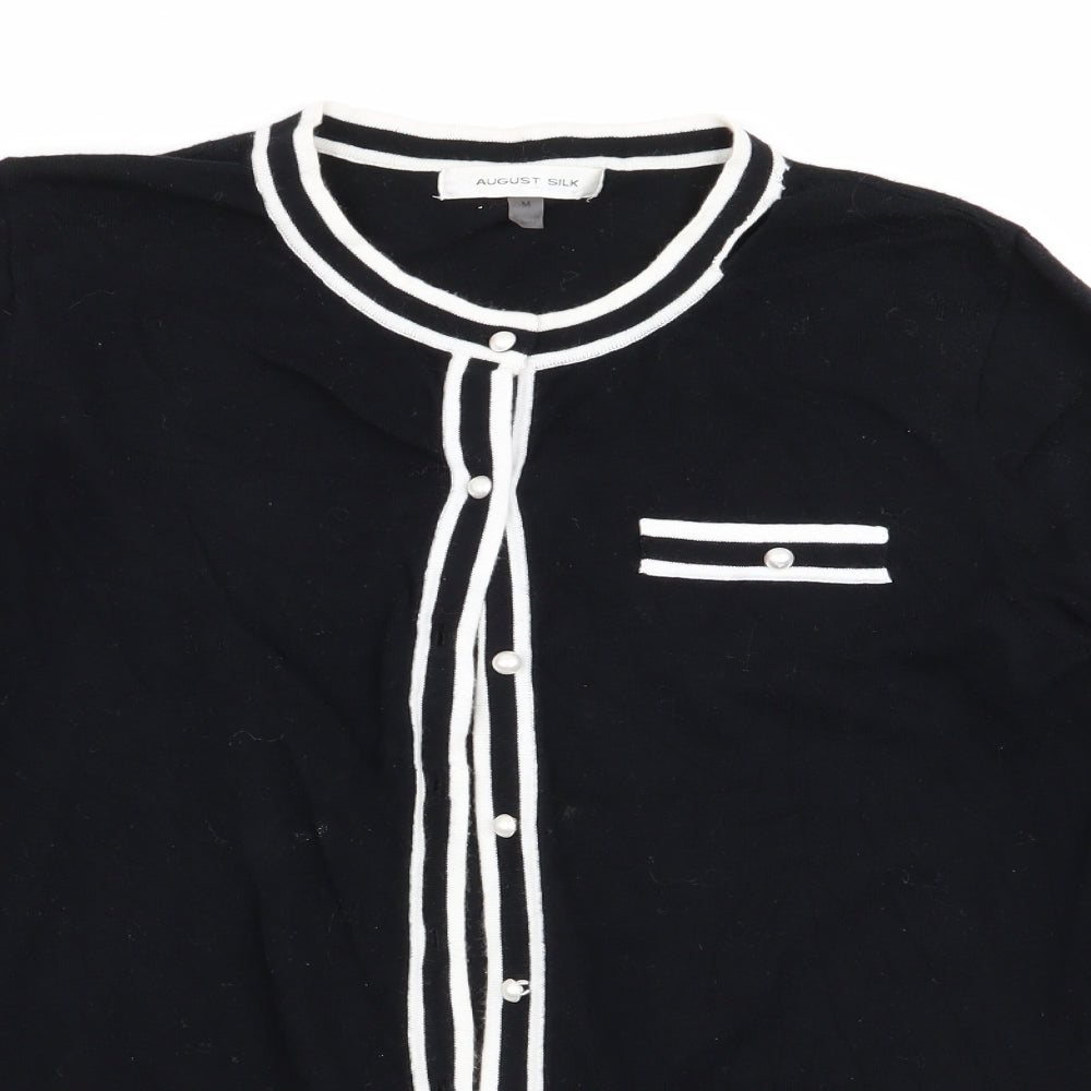 August Silk Womens Black   Cardigan Jumper Size M