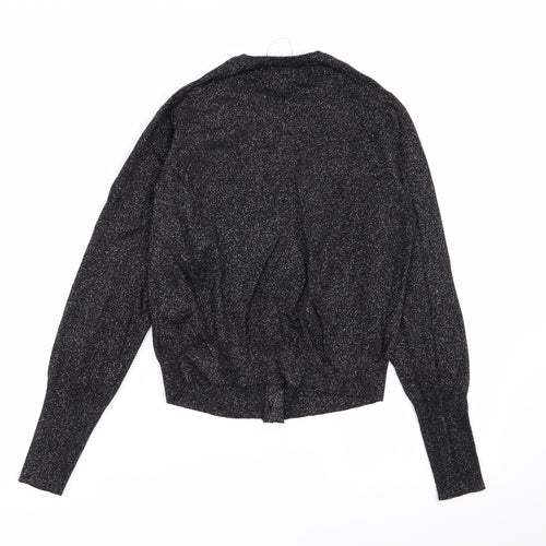 M&S Womens Black   Cardigan Jumper Size 12