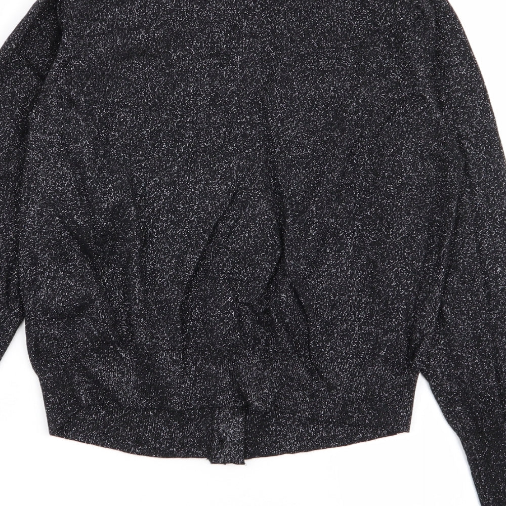 M&S Womens Black   Cardigan Jumper Size 12
