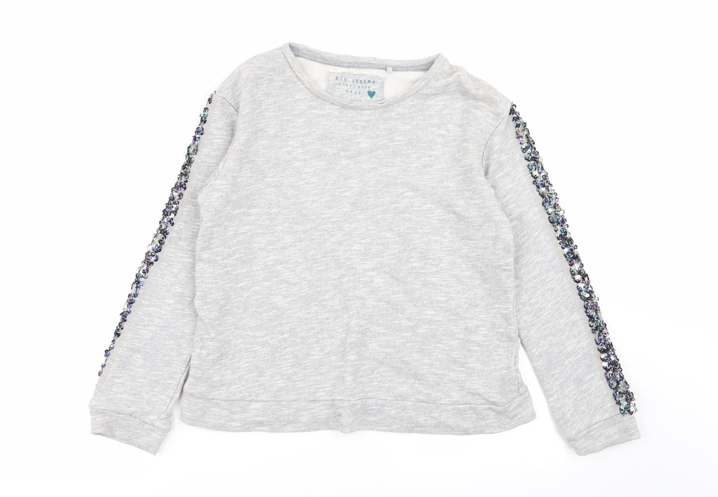 NEXT Girls Grey   Pullover Jumper Size 11 Years