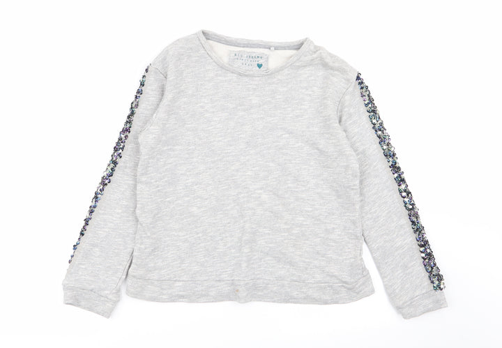NEXT Girls Grey   Pullover Jumper Size 11 Years