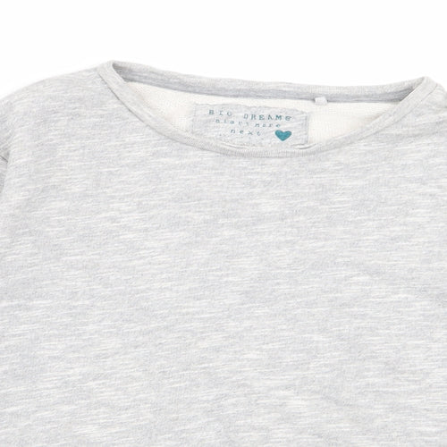 NEXT Girls Grey   Pullover Jumper Size 11 Years