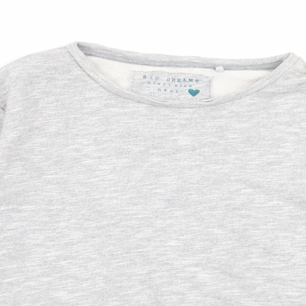 NEXT Girls Grey   Pullover Jumper Size 11 Years