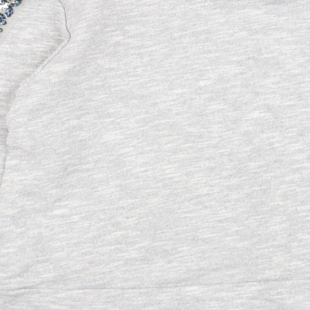NEXT Girls Grey   Pullover Jumper Size 11 Years