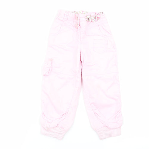 NEXT Girls Pink   Cargo Trousers Size 2-3 Years