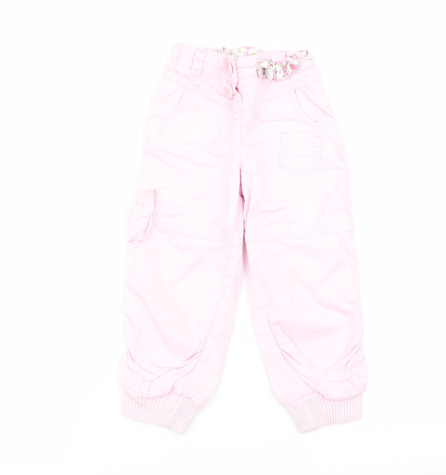 NEXT Girls Pink   Cargo Trousers Size 2-3 Years
