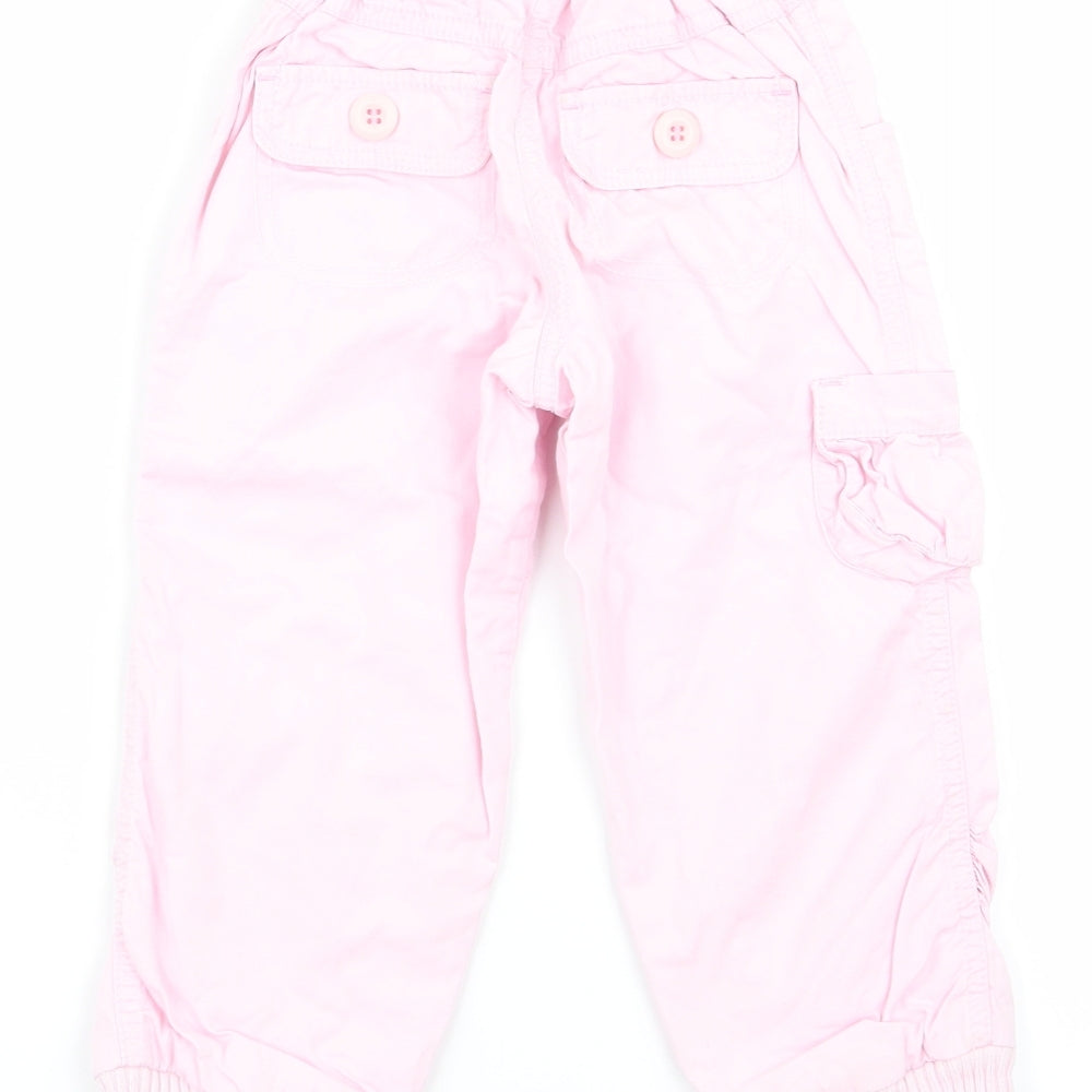NEXT Girls Pink   Cargo Trousers Size 2-3 Years
