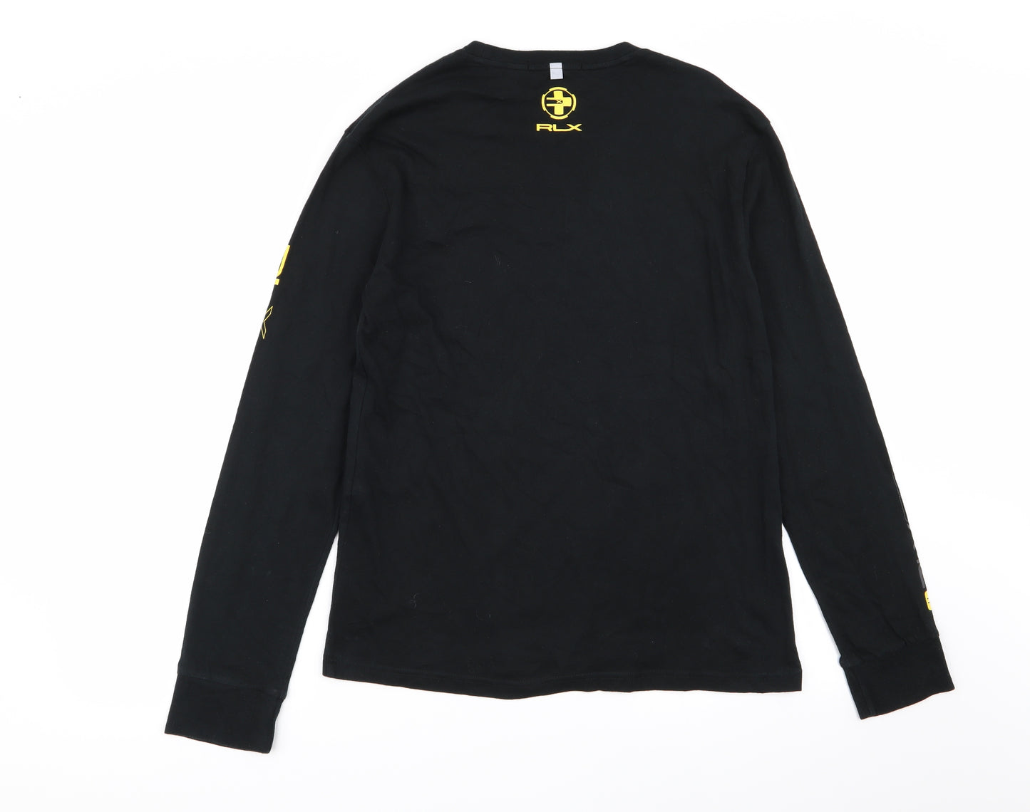 Ralph Lauren Mens Black    T-Shirt Size M