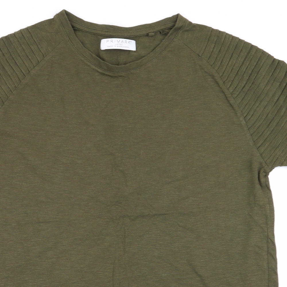 Primark Mens Green    T-Shirt Size L