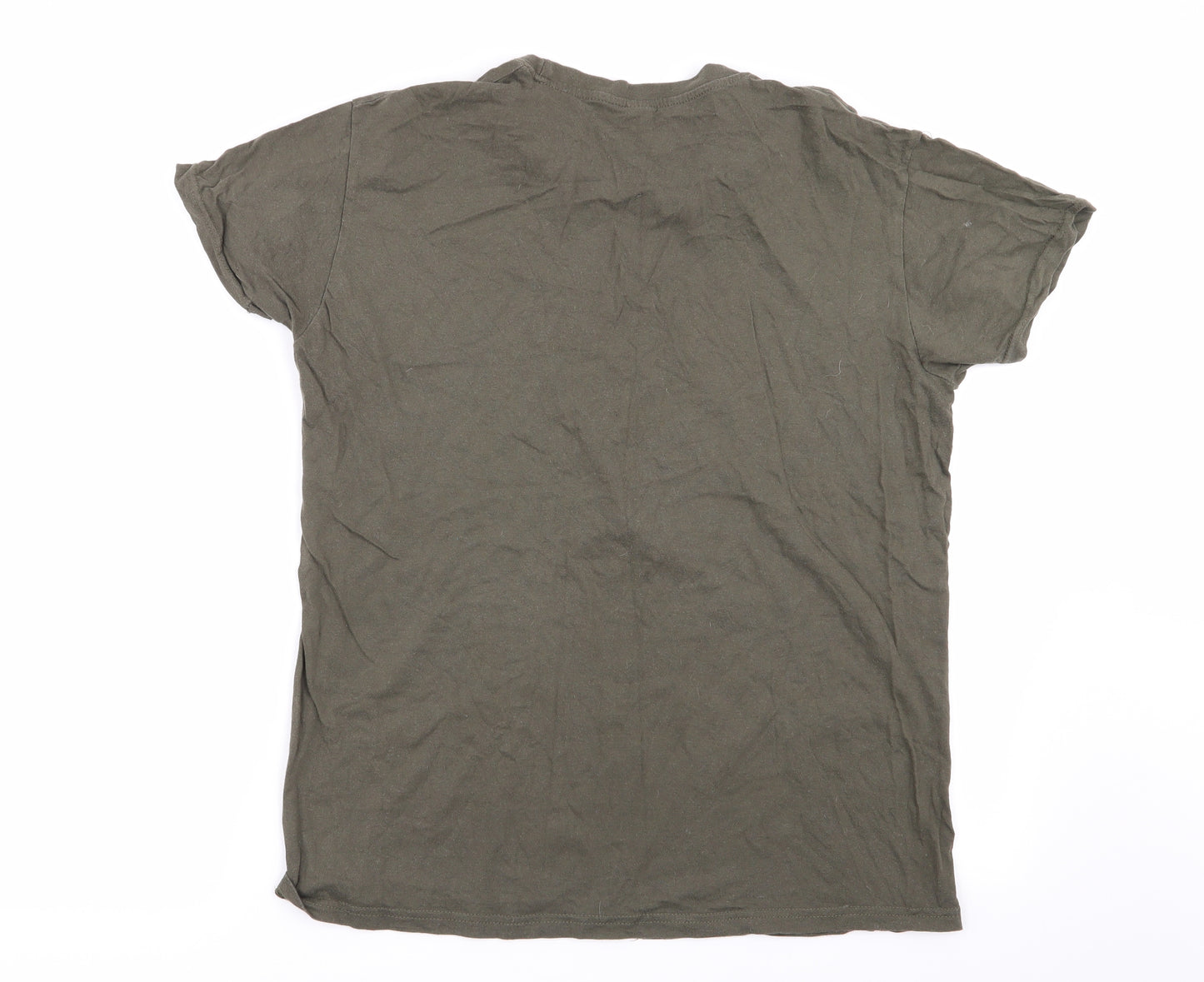 sols  Mens Green Animal Print   T-Shirt Size M