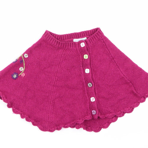 John Lewis Girls Purple Floral  Flare Skirt Size 9-12 Months