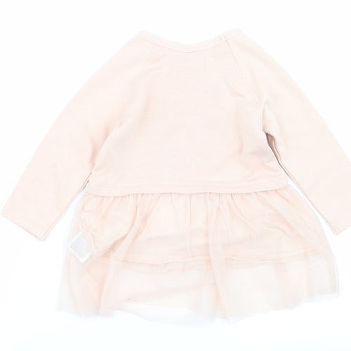H&M Girls Beige   Jumper Dress  Size 18 Months