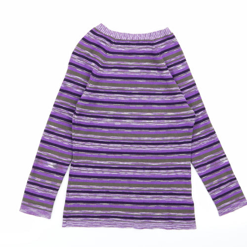 CC Womens Multicoloured Striped  Pullover Jumper Size S