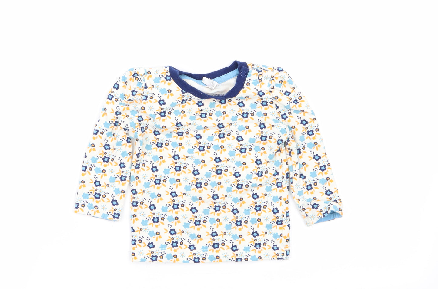 blade and rose Girls Multicoloured Floral  Basic T-Shirt Size 6-9 Months