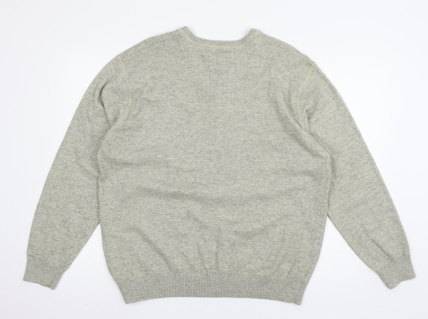 NEXT Mens Ivory  Knit Pullover Jumper Size XL