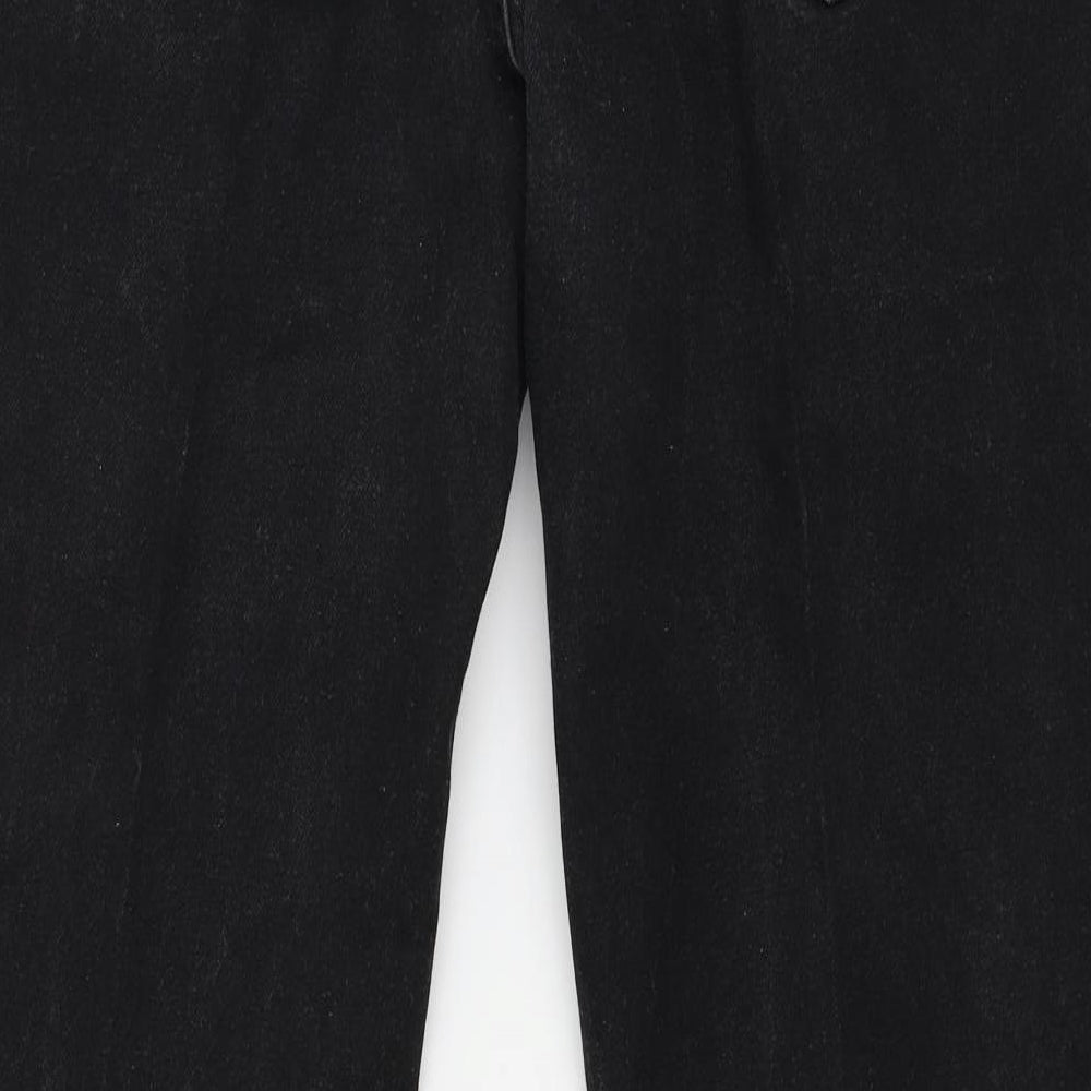 Marks and Spencer Mens Black  Denim Straight Jeans Size 36 in L33 in