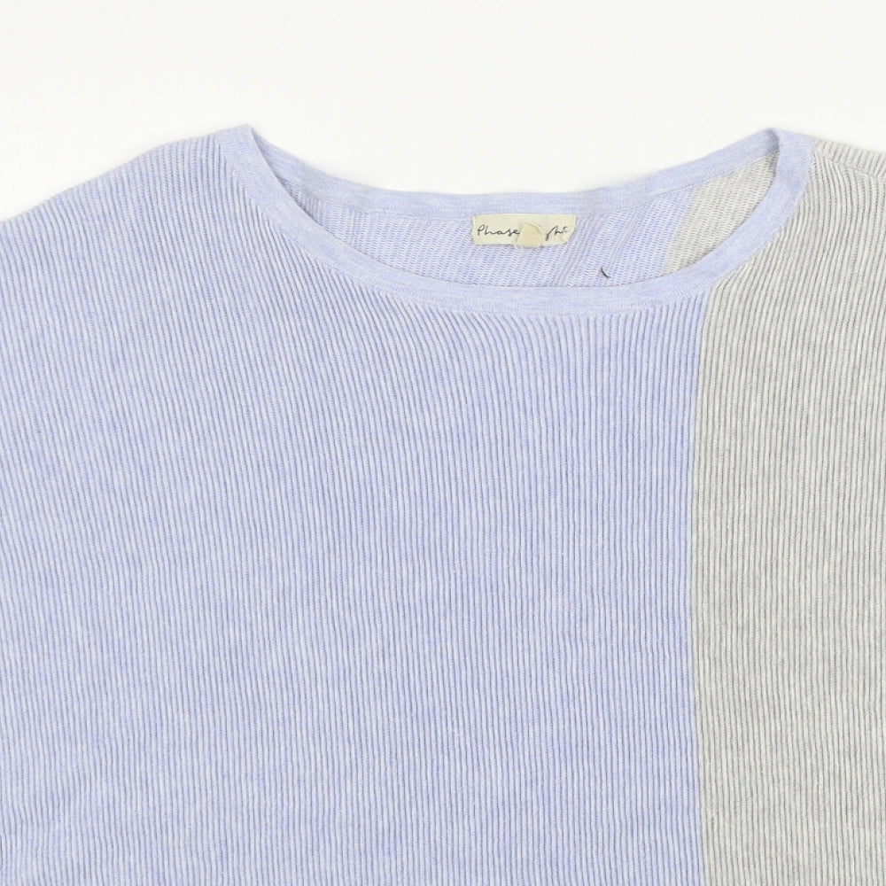Phase Eight Womens Blue  Knit Pullover Jumper Size M