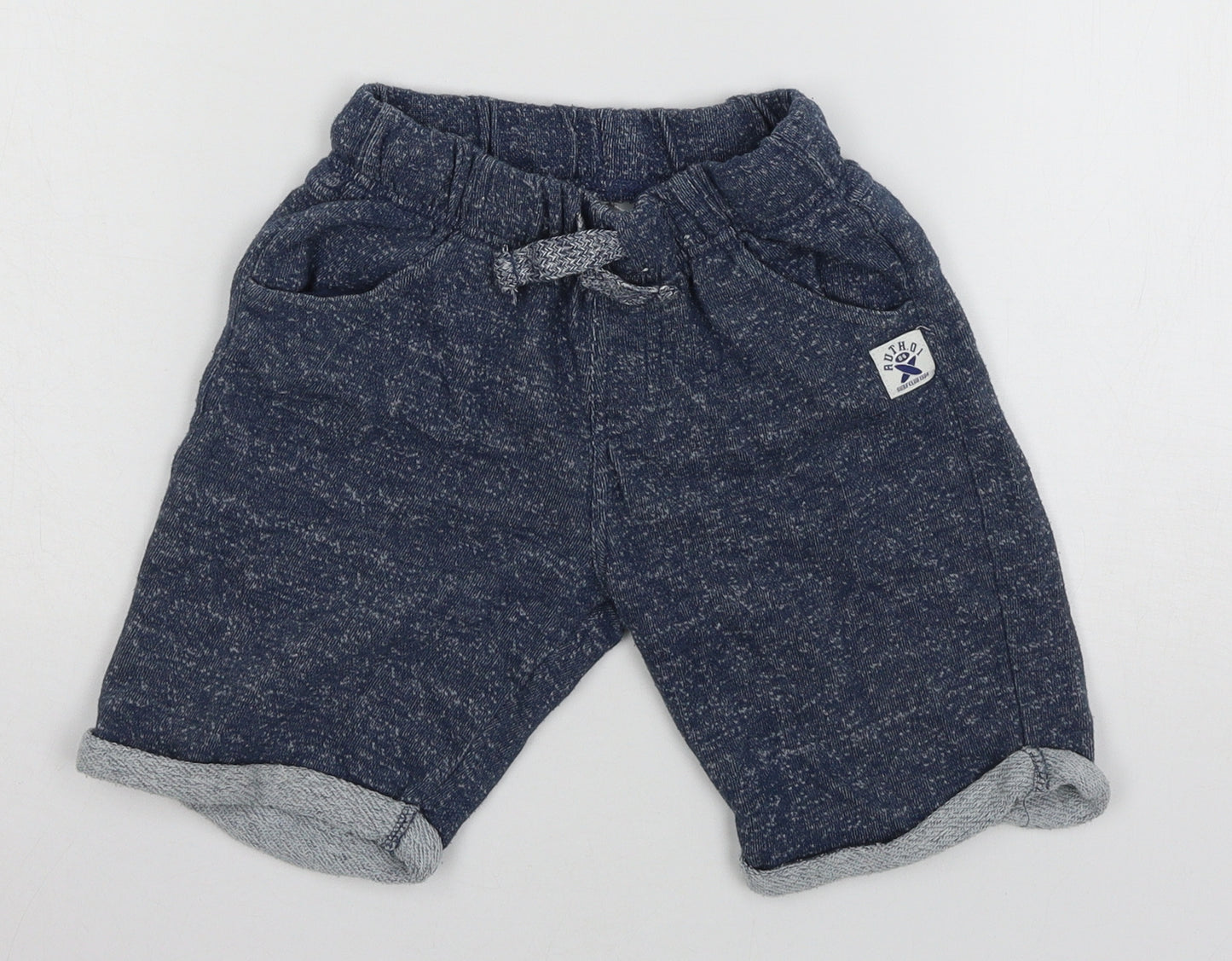 F&F Boys Blue  Jersey Sweat Shorts Size 6-7 Years