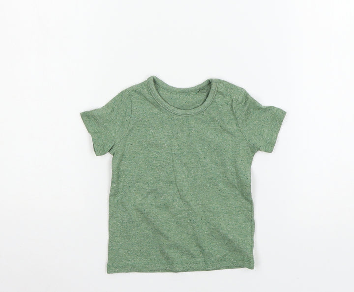 George Boys Green Jersey Basic T-Shirt Size 6-9 Months