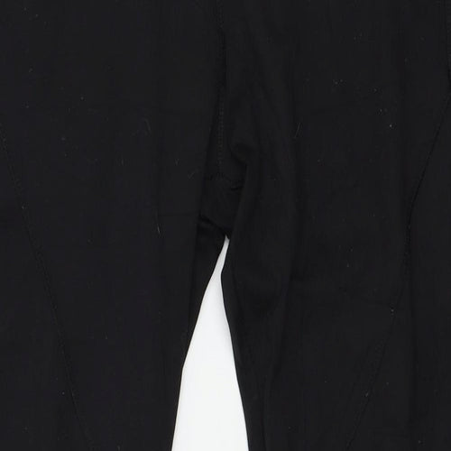 Workout Womens Black  Jersey Capri Leggings Size 12 L27 in