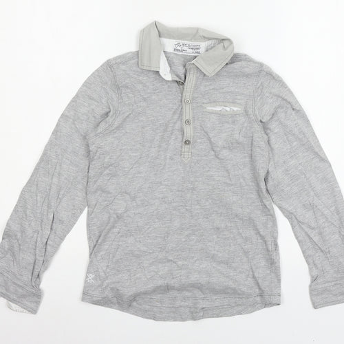 NEXT Boys Grey  Jersey Basic T-Shirt Size 9 Years